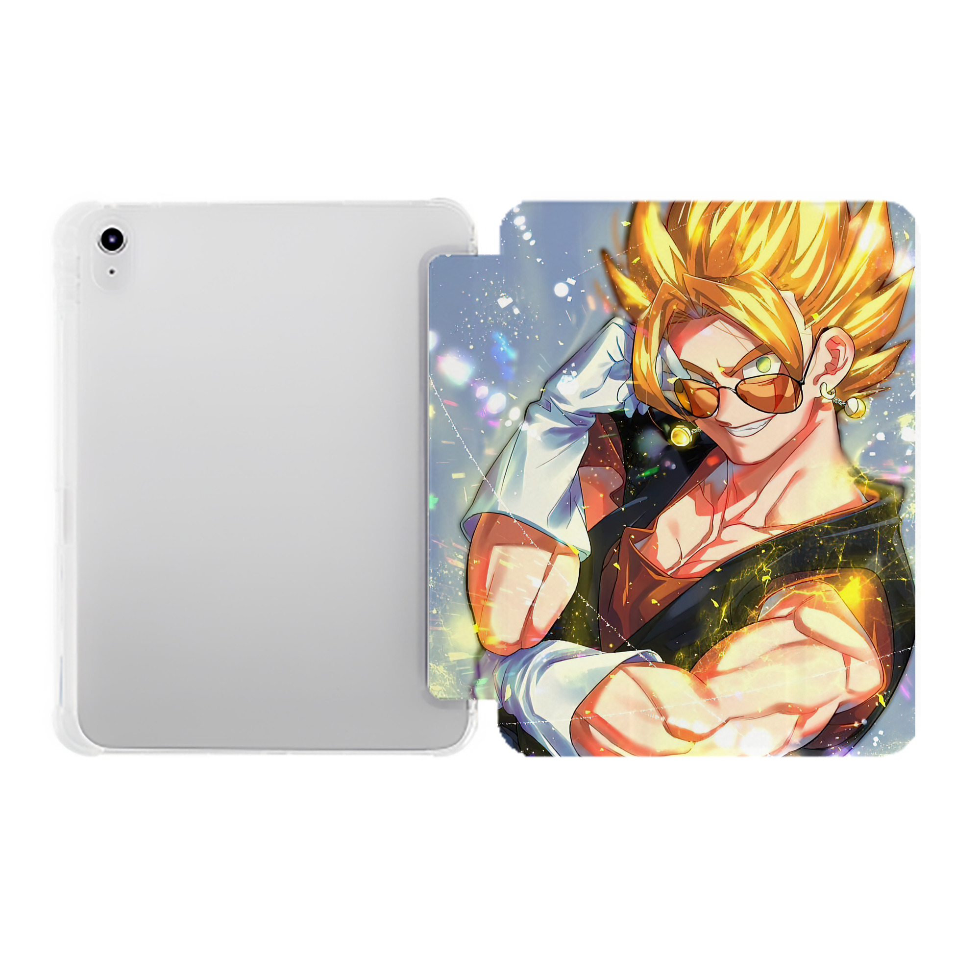 （画像用） ドラゴンボール DRAGON BALL IPad ケース ペン収納付き 三つ折りスタンド PUレザー×シリコン 対応機種9.5/10.5/10.9インチ
